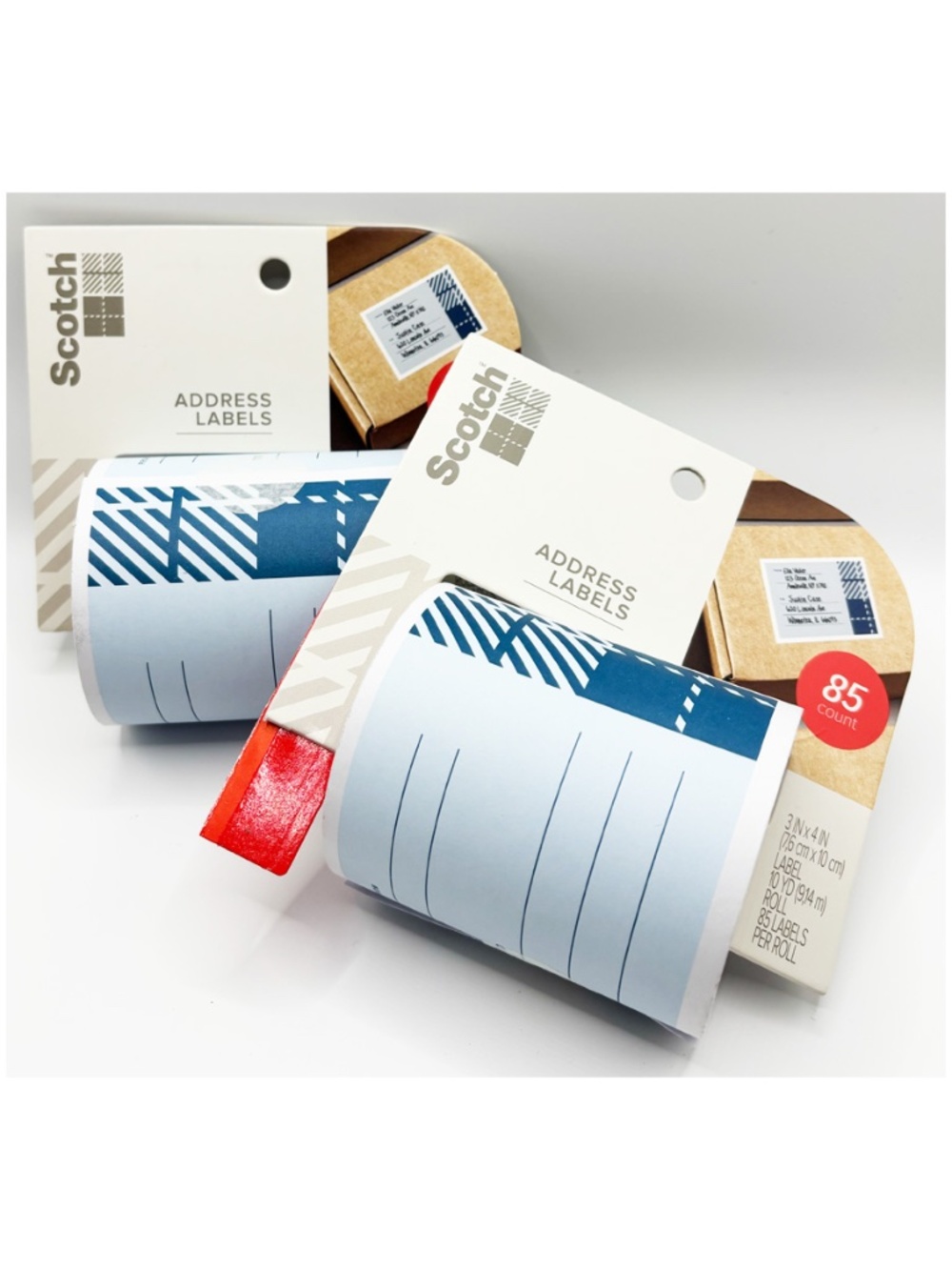 Set of 2 Scotch Address label rolls- 85 on each